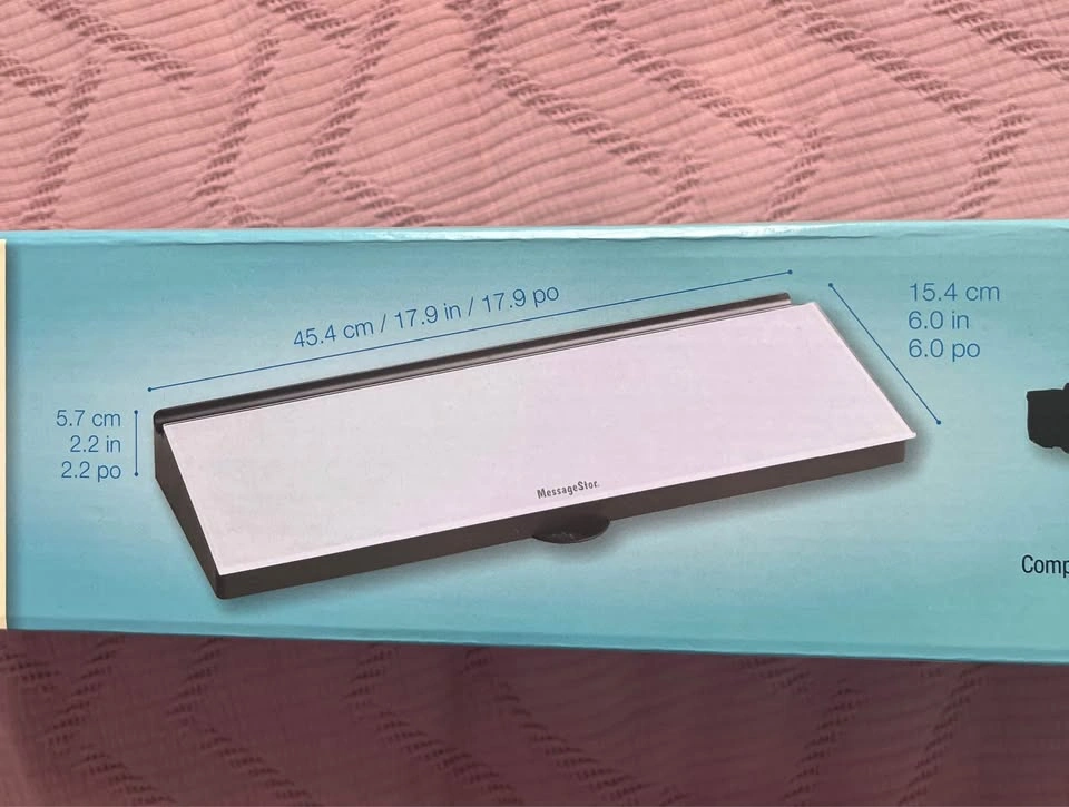 Desk Storage Box with Dry Erase Board Glass Top - MessageStor - photo 2