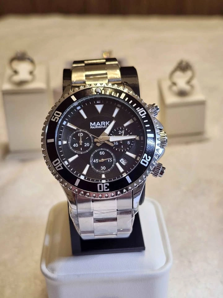 Mark Fairwhale Stainless Steel Chronograph Watch