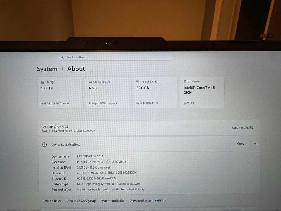 ASUS TUF Gaming F17 17.3" Gaming Laptop - photo 3