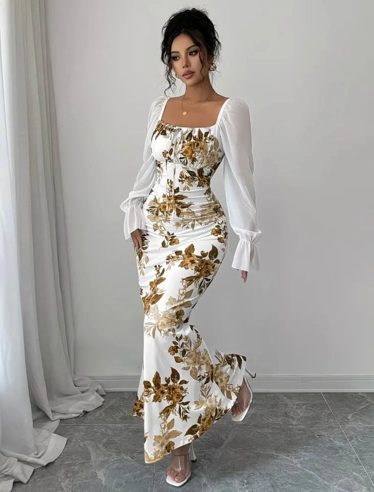 Lovely Fall/autumn floral dress S - photo 2