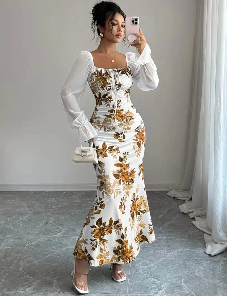 Lovely Fall/autumn floral dress S - photo 3
