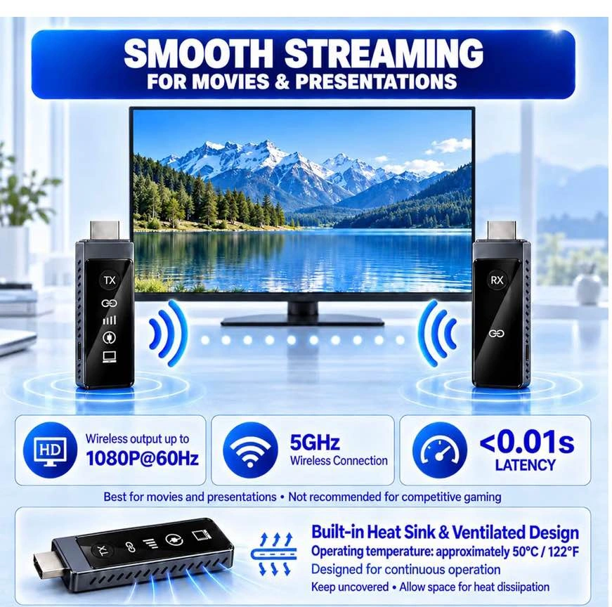 AUXAB Wireless HDMI Transmitter & Receiver Kit 1080p - photo 4