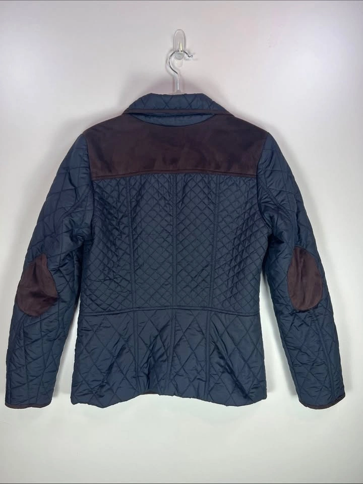 NWT Equestrian Style Navy Quilted Barn Jacket US 8 - photo 4