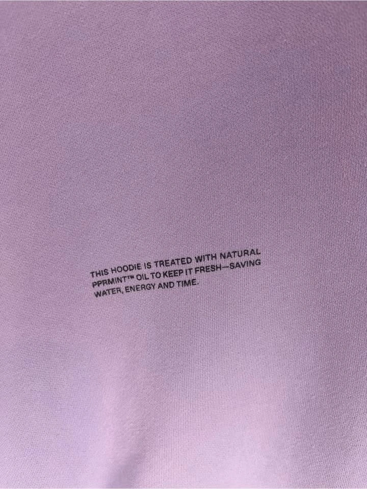 Pangaia Lilac Organic Cotton Relaxed Pullover Hoodie Medium - photo 4
