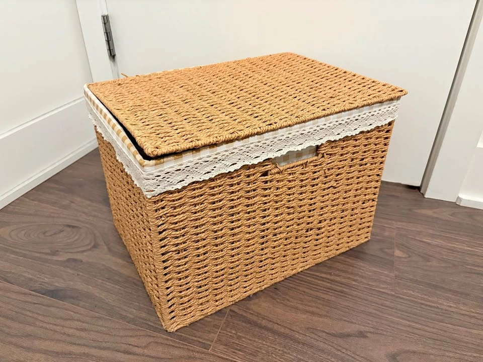Rattan storage container