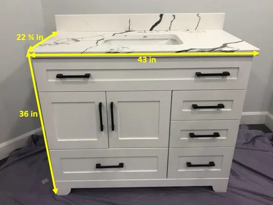 Beautiful Brand-New Custom Bathroom Vanity image indicator(2)