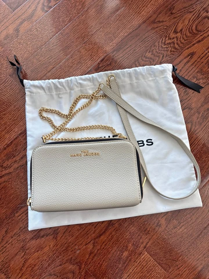 Marc Jacobs “Oatmilk” Cross Body Purse
