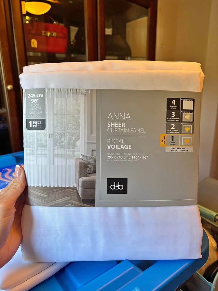 New curtains + rod
