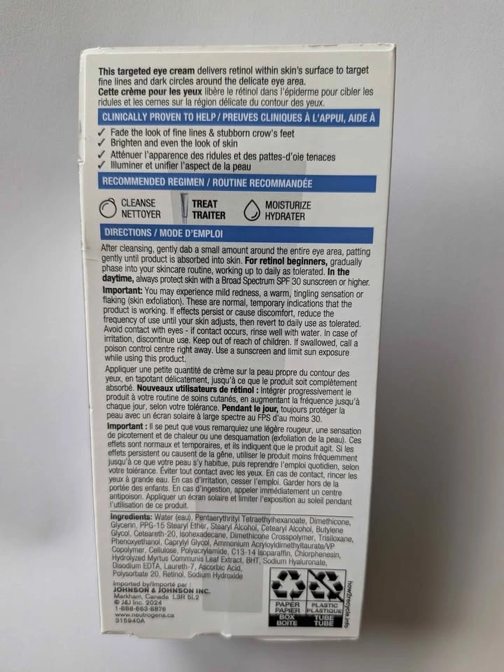 BRAND-NEW Neutrogena Rapid Wrinkle Repair Retinol Eye Cream - photo 4