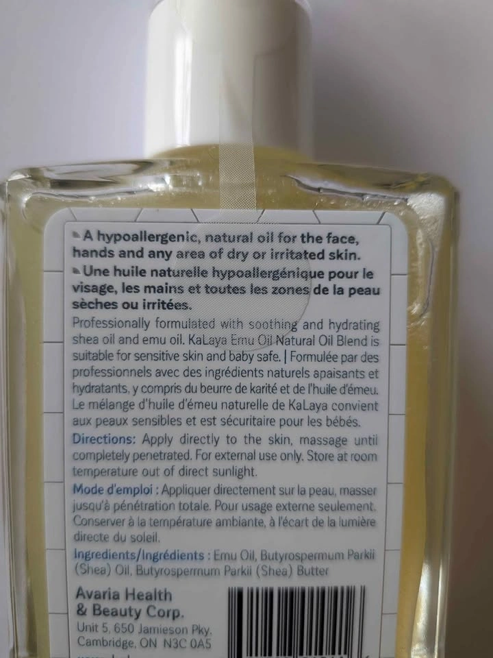 BRAND-NEW (unopened) Kalaya Emu Oil Natural Oil Blend (60 mL) - photo 4