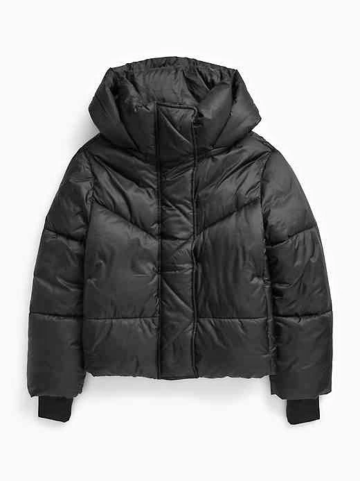 Like New Gap Black Puffer Jacket women's size Large