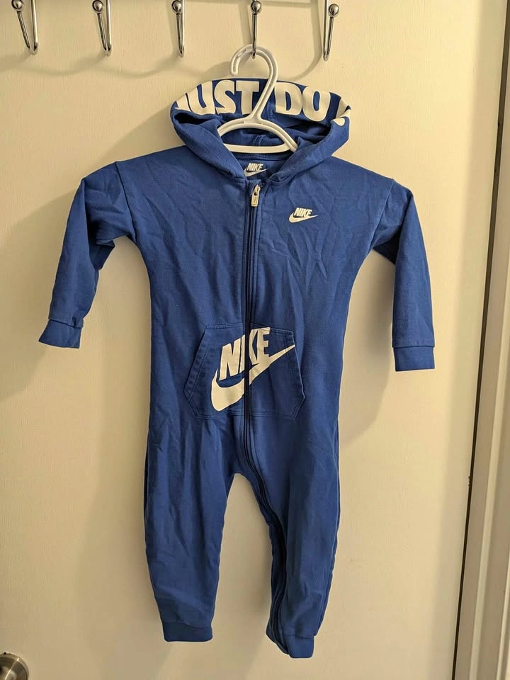 24M Authentic Nike Blue Hooded One-Piece