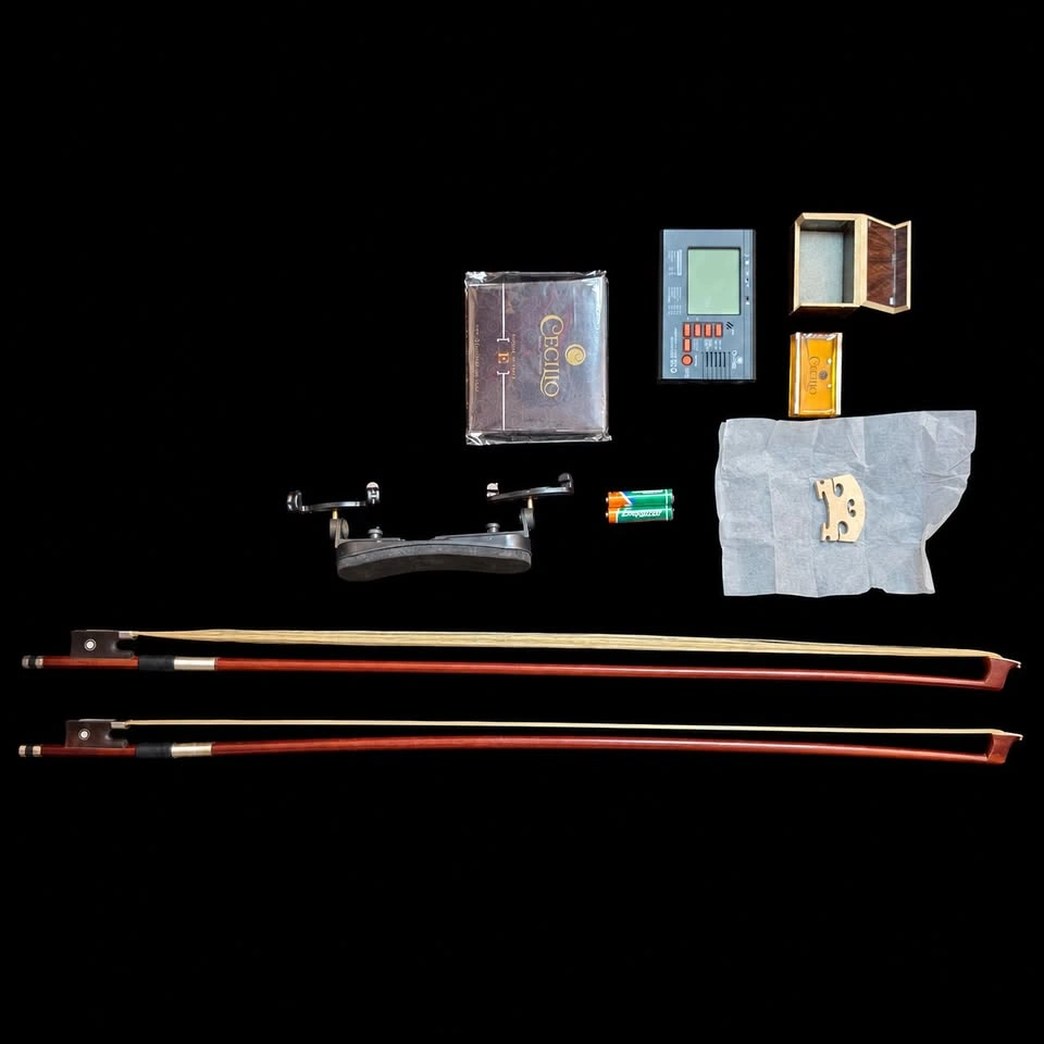 Cecilio 4/4 Violin Kit with Case & 2 Bows – New Open Box - photo 2