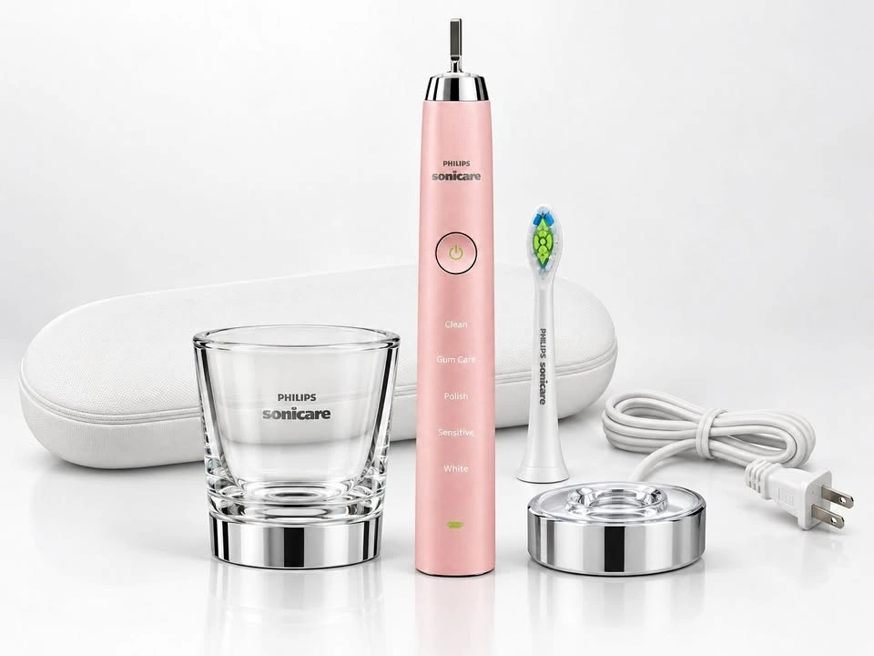 Philips Sonicare DiamondClean Pink Toothbrush Set – New Open Box