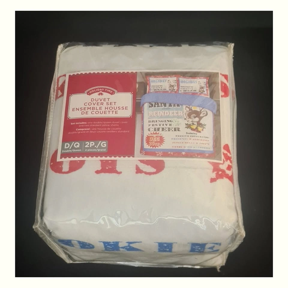 Holiday Time Christmas Duvet Set — Double/Queen, New - photo 3