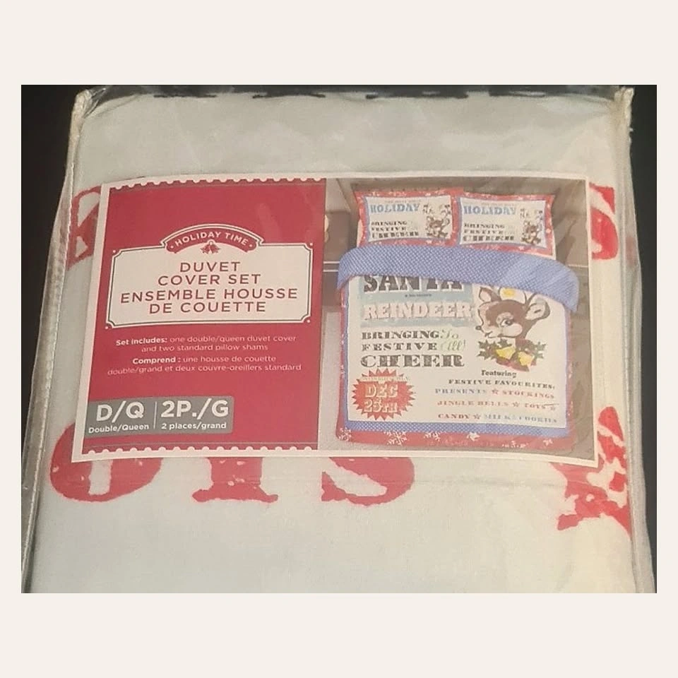 Holiday Time Christmas Duvet Set — Double/Queen, New - photo 4