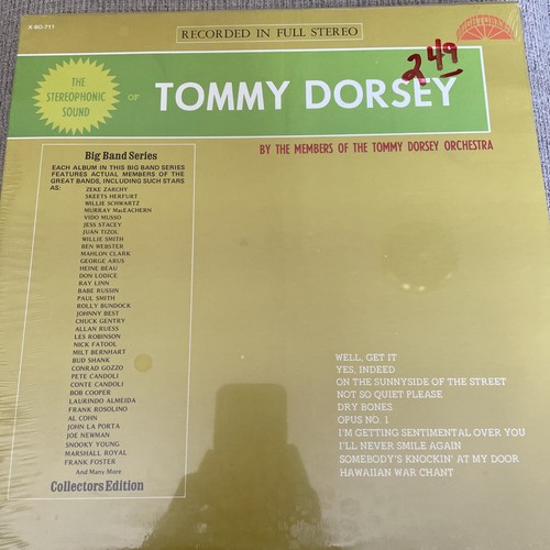 Tommy Dorsey Orchestra The Stereophonic Sound Vinyl LP