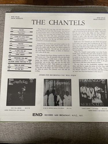 The Chantels - We Are The Chantels VG+/VG+ 1970s Reissue - photo 3