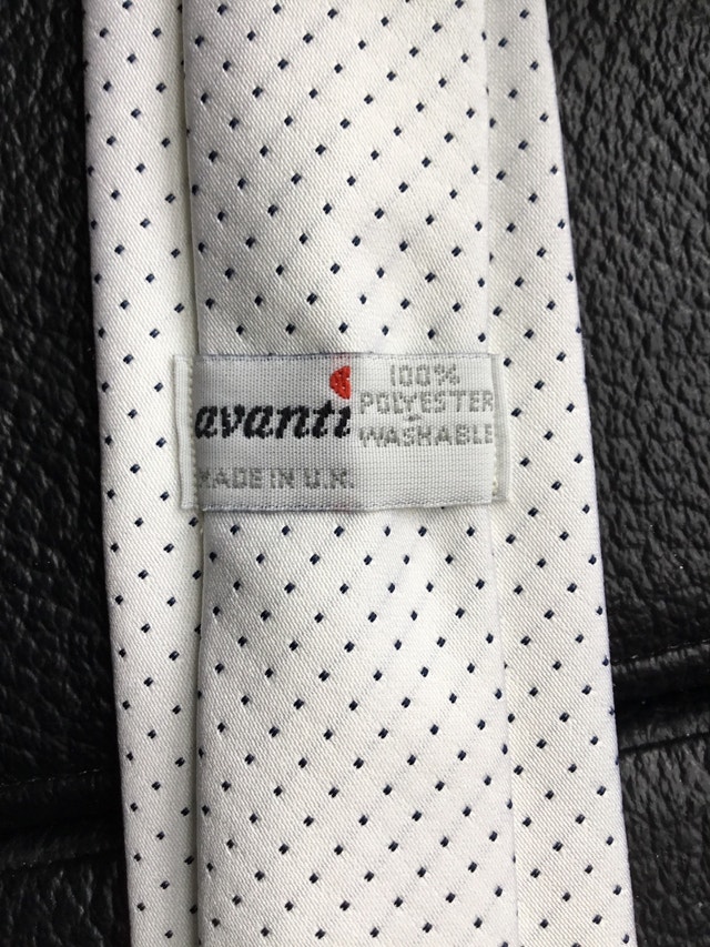 slim white necktie - photo 2