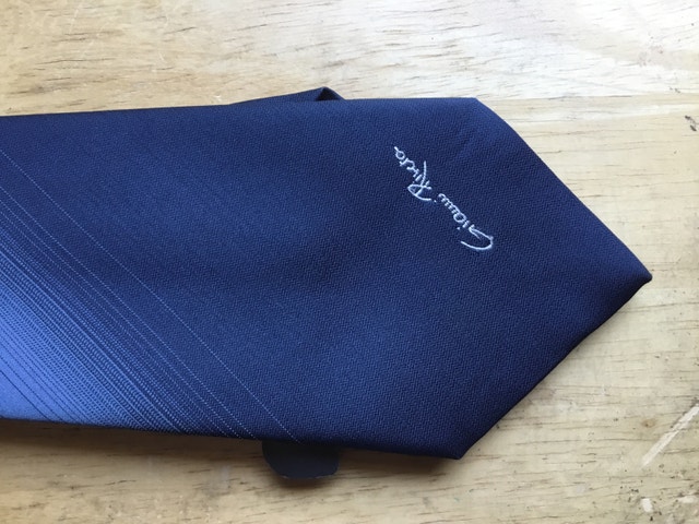 blue and red Gianni Rivera necktie - photo 3