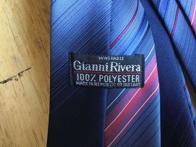 blue and red Gianni Rivera necktie - photo 4