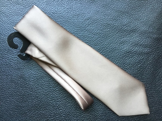 plain brown necktie