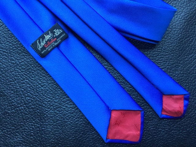 plain blue necktie - photo 2
