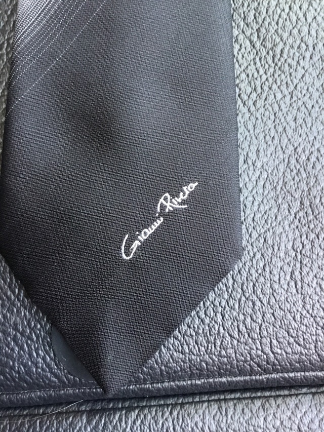 Gianni Rivera black necktie - photo 2