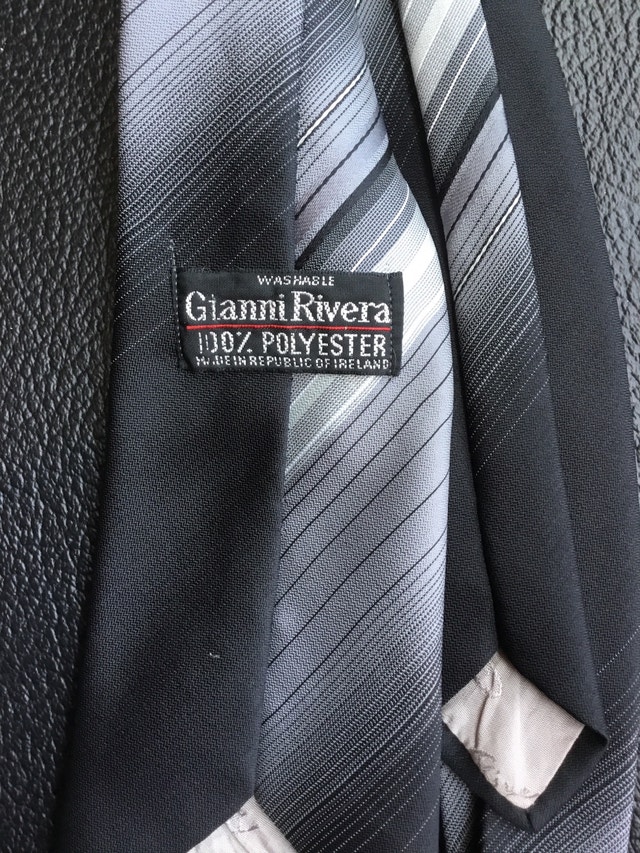 Gianni Rivera black necktie - photo 3