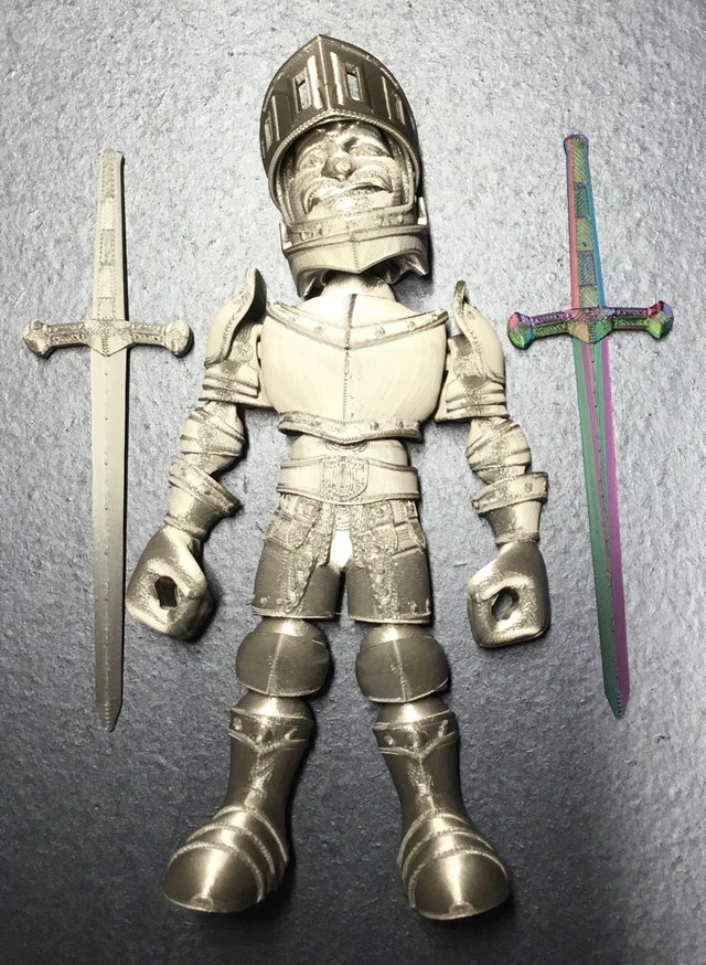 3d printed knight figure - photo 2