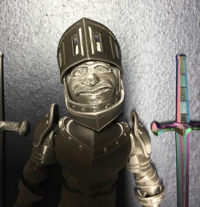 3d printed knight figure - photo 3