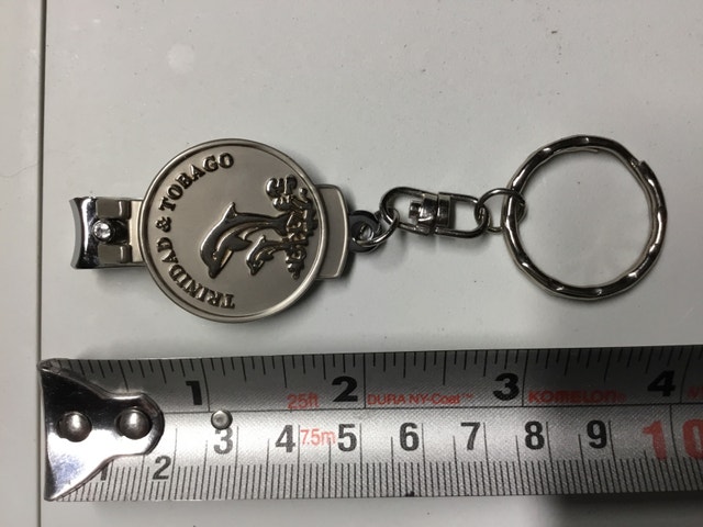 Trinidad and Tobago nail clippers keychain