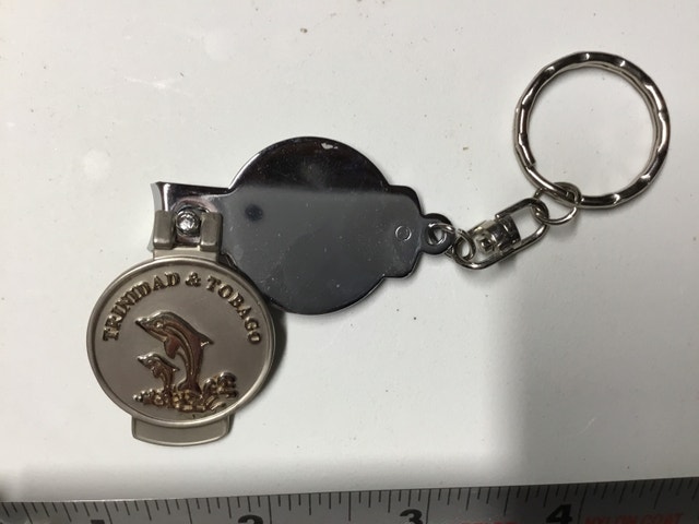 Trinidad and Tobago nail clippers keychain - photo 2