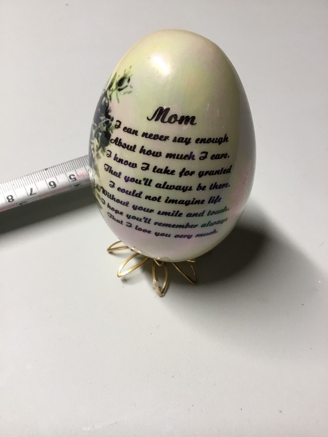 Mom egg ornament
