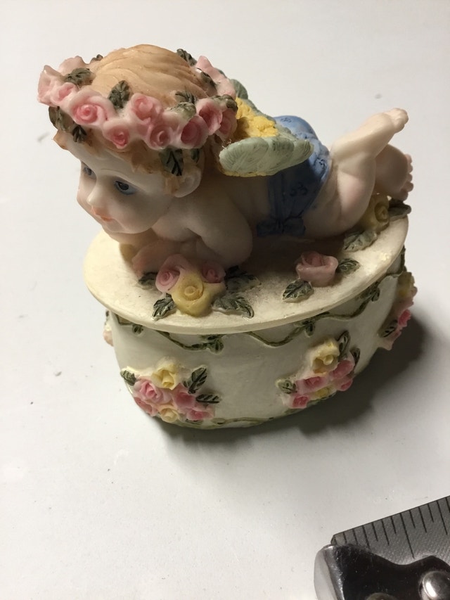 cherub trinket box