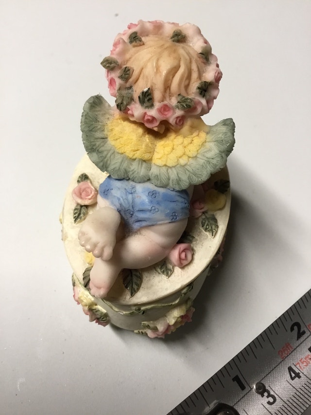 cherub trinket box - photo 4