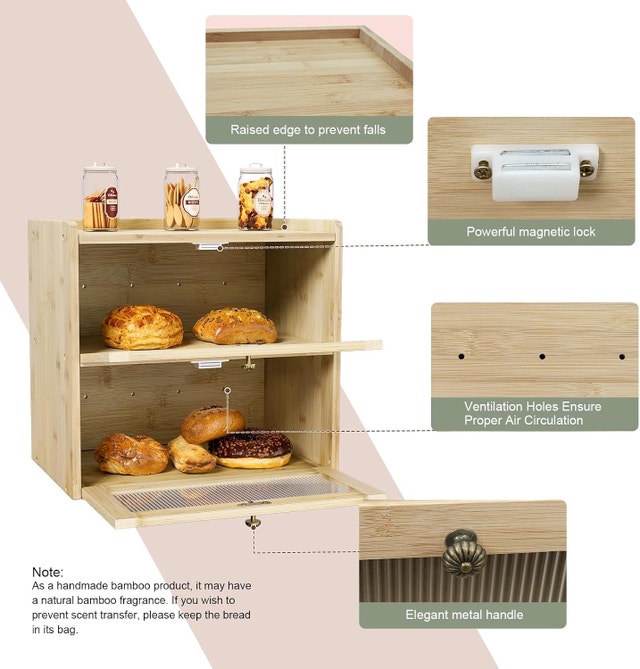 wooden bread box - photo 3