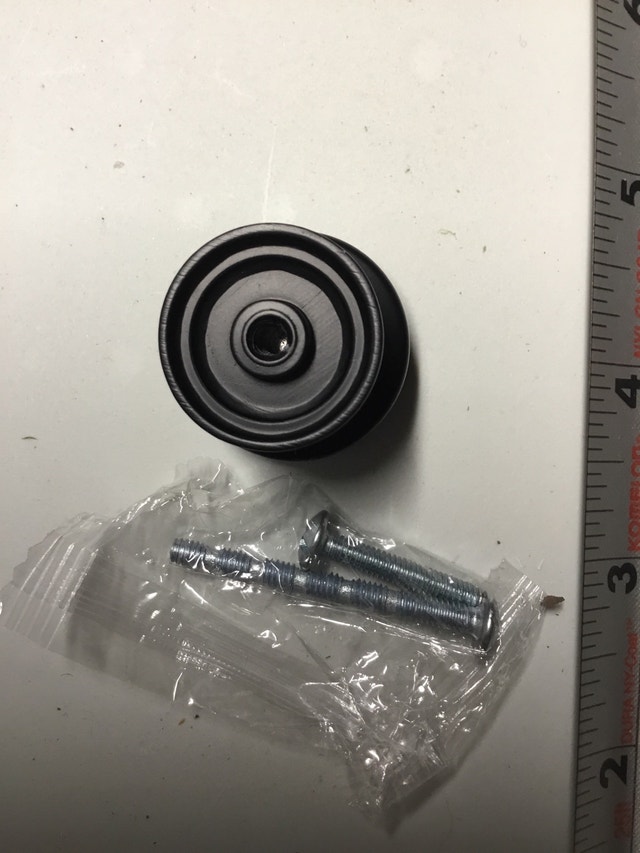black metal drawer knobs - photo 3