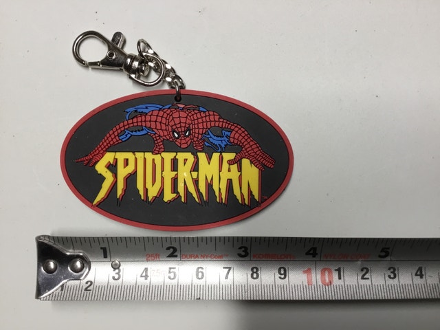 Spider-Man rubber keychain