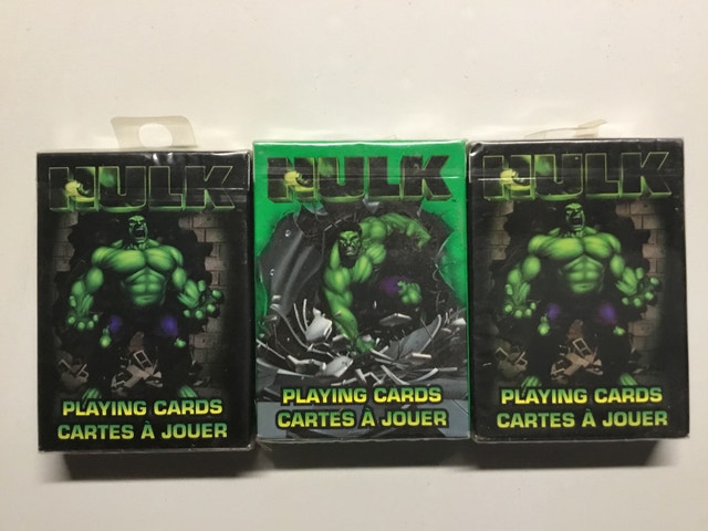 Hulk playing cards