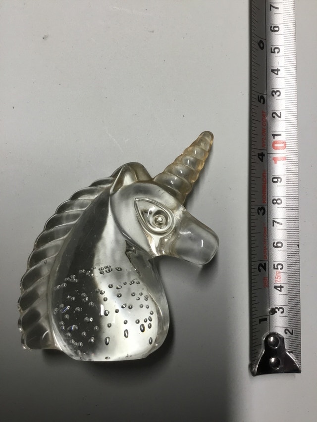 glass unicorn ornament - photo 2