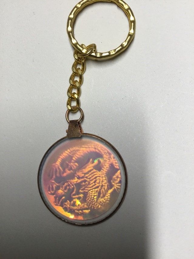 dragon hologram keychain