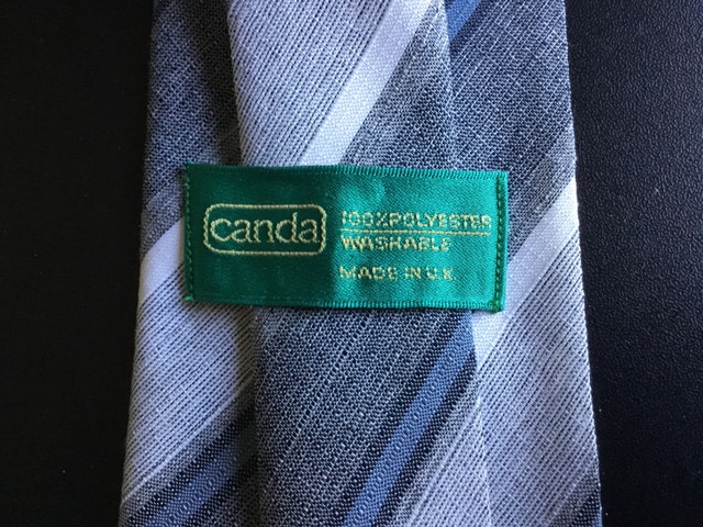 blue and grey striped necktie - photo 2