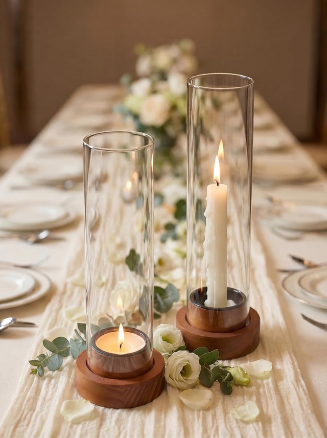 hurricane glass candle holders