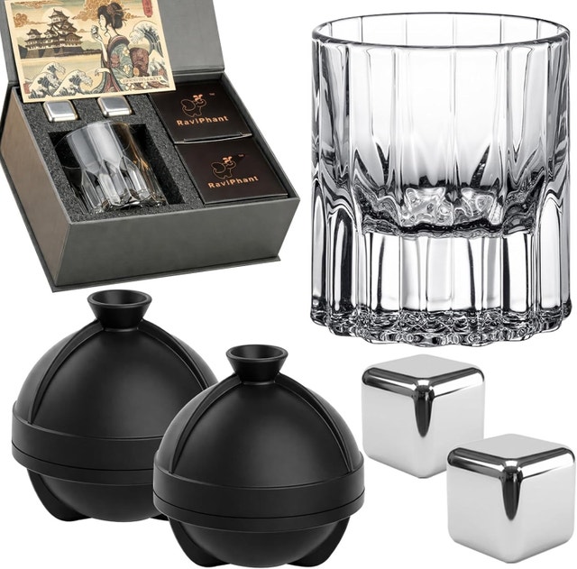whiskey glass gift set