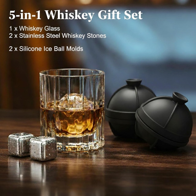 whiskey glass gift set - photo 3