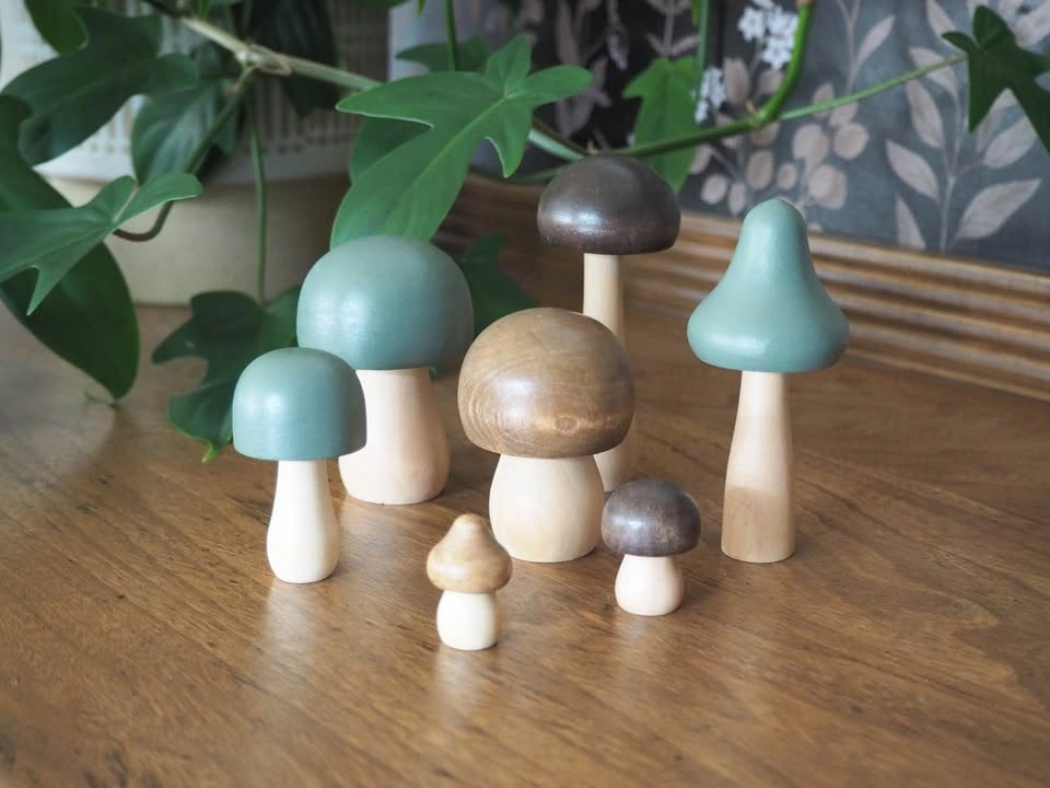 Set of 7 Mushrooms (Dark Green) - photo 3