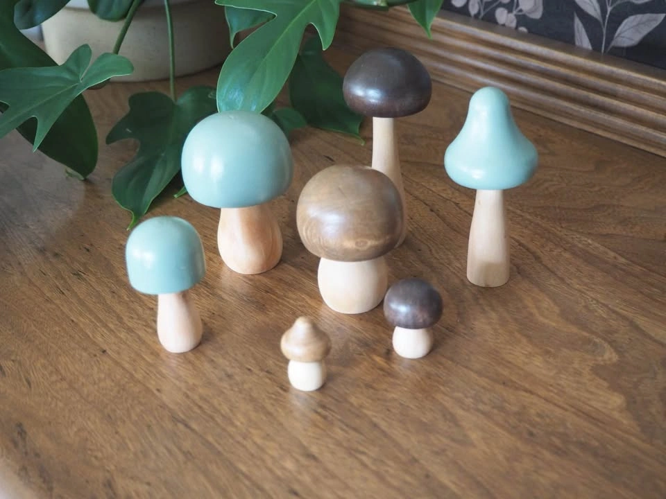 Set of 7 Mushrooms (Light Green) - photo 2