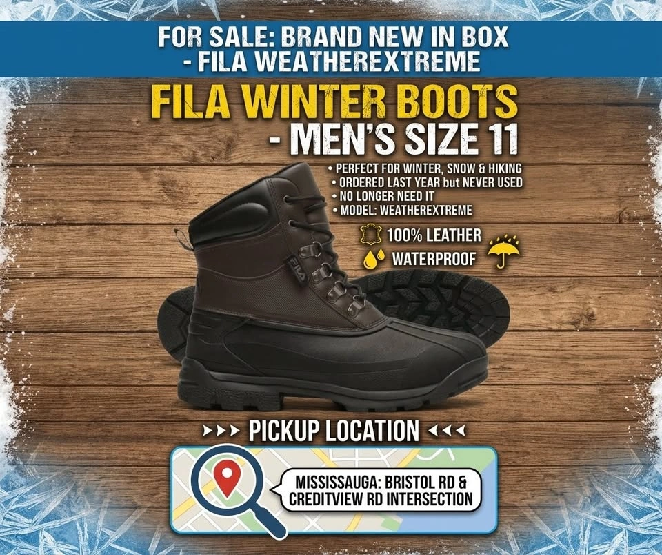 New - Fila Winter Boots - Men Size 11 - photo 2