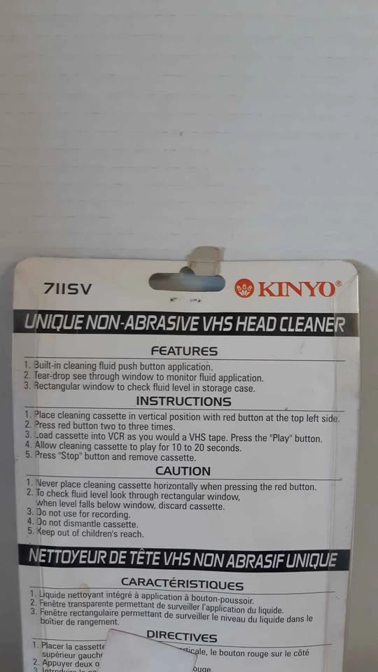Kinyo 711SV VHS Video Head Cleaner - photo 2